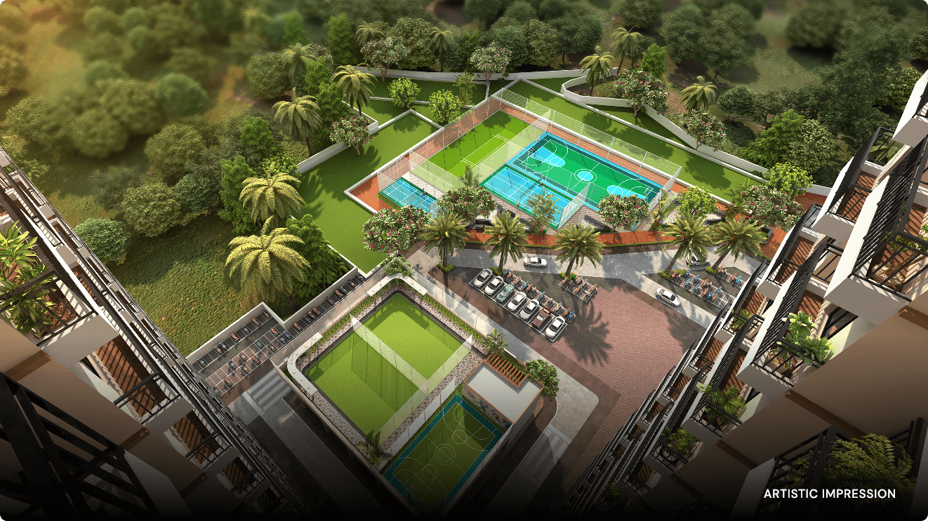 Suraksha Smart City amenities Top view